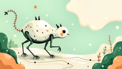 Light effect color beast scenery art scene illustration