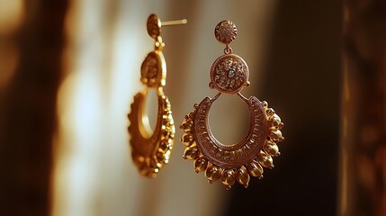 a gold earings 