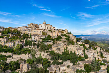 Gordes village in France in a sunny day
