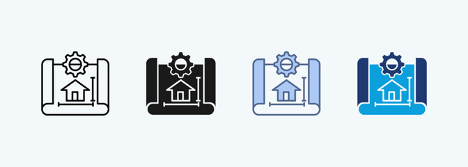 blueprint multiple  style icon collections 