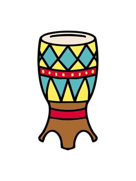 bobbing motion animation of traditional brazilian surdo carnival drum