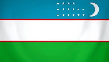 Fototapeta premium flag of Uzbekistan 