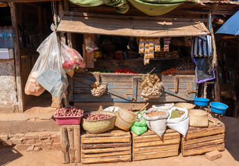 Madagascar, Grocery store on the roadside