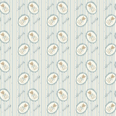 Seamless Cat Pattern in Soft Earth Tones