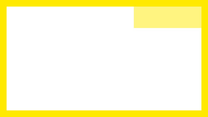 カラーフレームのテロップデザイン：黄