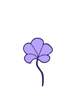stretching up animation of cartoon quirk doodle leaf