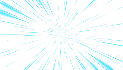 Obraz premium Vibrant blue light streaks radiate