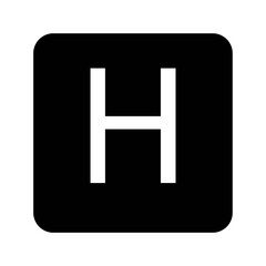 Fototapeta premium designation of the hospital Healthcare Icon Vector Illustration in Vintage and Retro Style 