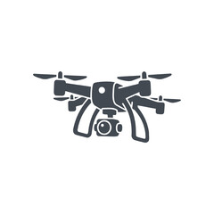 Modern Drone with Integrated Camera Icon