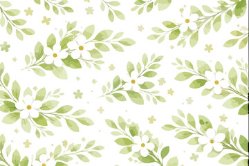 Minimalist_White_Flower_with_Soft_Pink_Leaves_Pattern