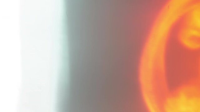 Film burn transition enhances visual flow and continuity across video scenes