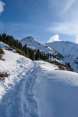 Fototapeta premium ski resort in the alps