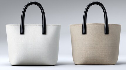 Stylish tote with varied options, Product showcase featuring diverse tote bag designs and colors