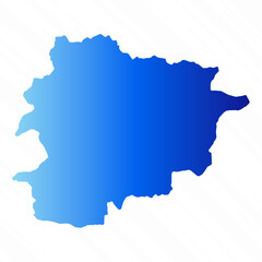 Obraz premium Gradient Simple Andorra Map Background