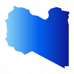 Gradient Simple Libya Map Background