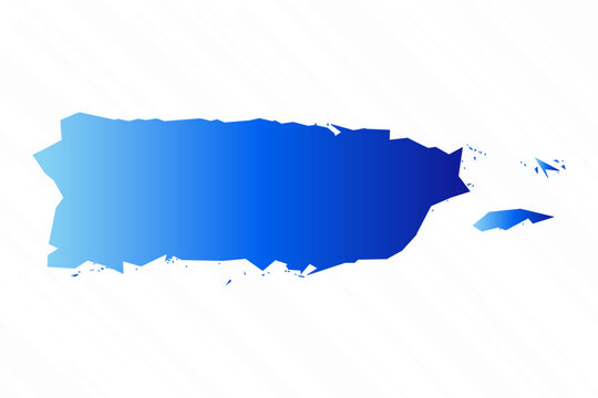 Gradient Simple Puerto Rico Map Background