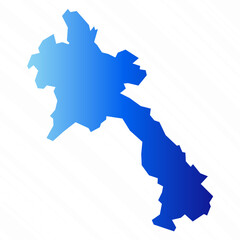 Gradient Simple Laos Map Background