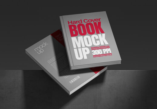 Hardcover Book Mockup for Publishing and Editorial Design