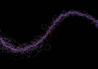 An abstract conceptual background illustrating complex thought processes, visualization, and the connection between disparate ideas in a glowing network ,concept ,solution ,strategy