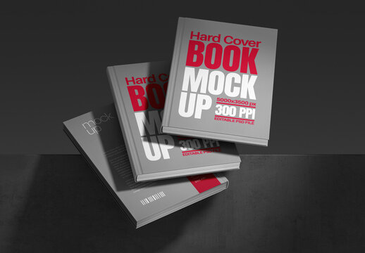 Hardcover Book Mockup for Publishing and Editorial Design