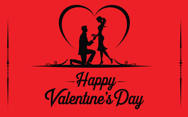 Loving couple embrace in a magical starry atmosphere with glowing particles, vector illustration