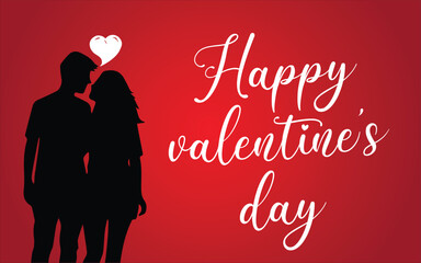 Loving couple embrace in a magical starry atmosphere with glowing particles, vector illustration