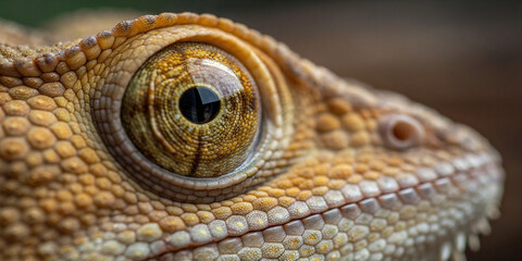 Naklejka premium Lizard Eye Close-Up