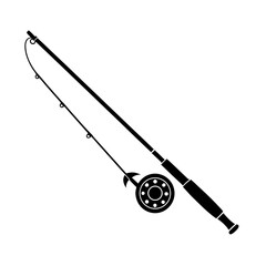fishing rod reel simple design vector illustration.