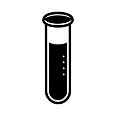 glass test tube science simple design vector