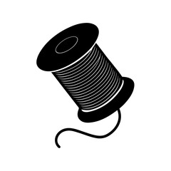 spool of thread sewing simple design vector