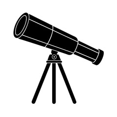 telescope astronomy simple design vector 