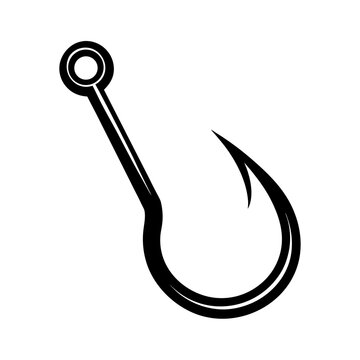 fishing hook sharp simple design vector illustration.