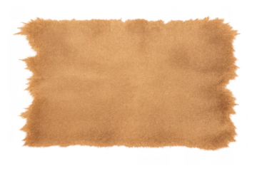 Blank vintage parchment background with torn edges, old paper texture for antique design and document template