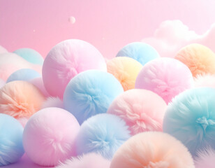 Soft Pastel Beat Background for Kids and Healing Music