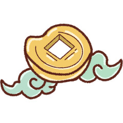 Gold coin, Chinese New Year