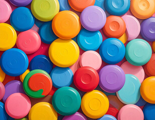 Colorful Fun Rhythm Background for Kids and Education