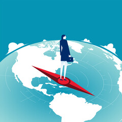 Compass. Looking the direction for business