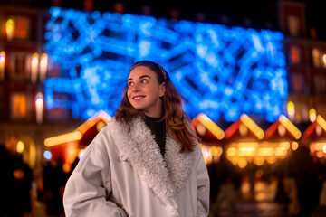 Her smile lights up the Christmas magic all around