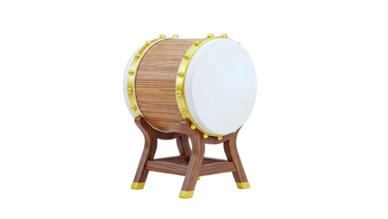 Traditional Bedouin Drum on Wooden Stand