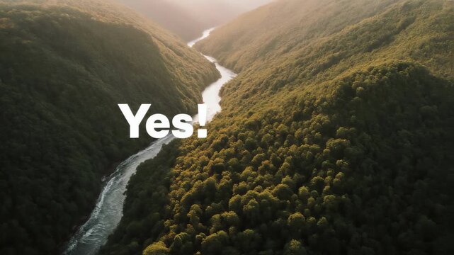 Embracing Positivity Amidst a Stunning Natural Landscape.