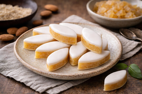 Traditional Calisson d&rsquo;Aix almond candy
