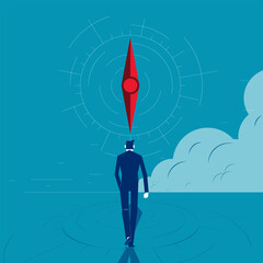 Compass. Looking the direction for business
