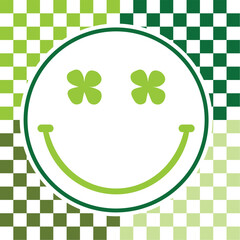 St. Patricks Clover Smiley Png, Saint