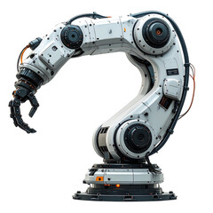 Naklejka premium High-Tech Industrial Robotic with Articulated Gripper for Automated Production and Factory Integration. PNG Clipart Transparent