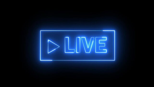 Animated Live Icon. Capture the Moment with Vibrant Visuals Perfect for Live streaming and Real-Time Engagement. - Powered by Adobe