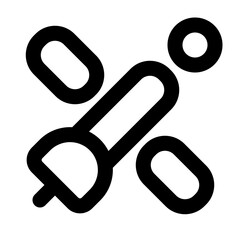 communication outline icon set