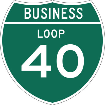 Business Loop 40 Highway Interstate Sign Design