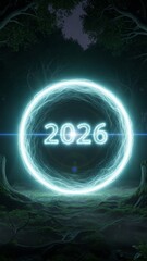 Ethereal Portal to 2026: A Mystical Forest Gateway Illuminating the Future