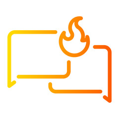 fire gradient icon