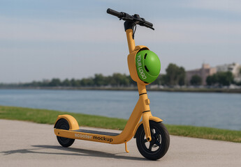 Electric Scooter Mockup